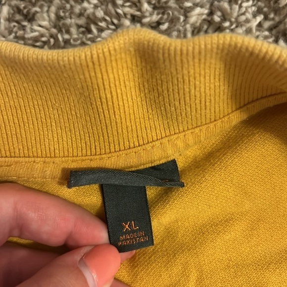 Men’s Mustard Yellow Polo - Picture 2 of 4